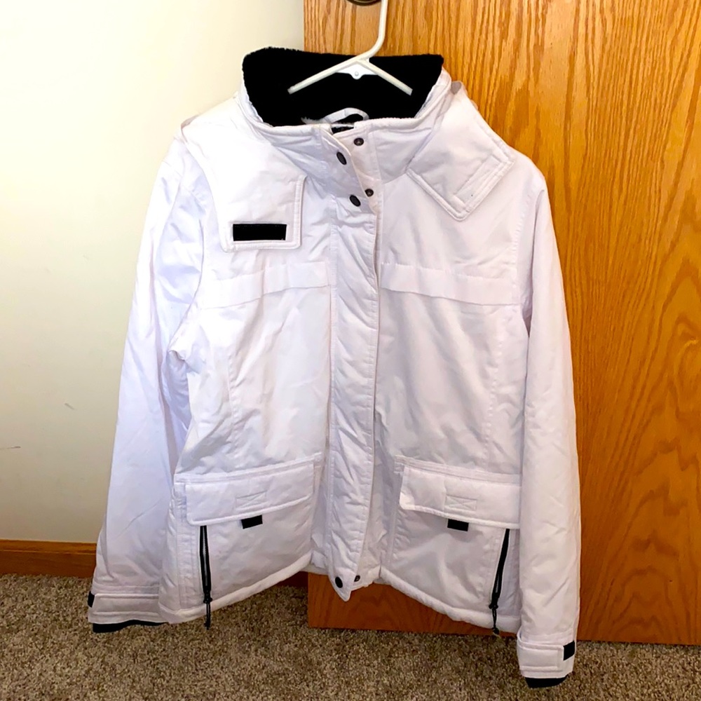 Abercrombie & Fitch White Technical Jacket